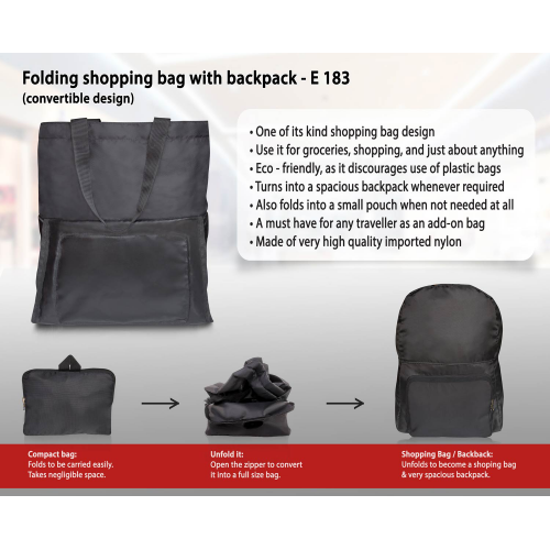 Folding shopping bag