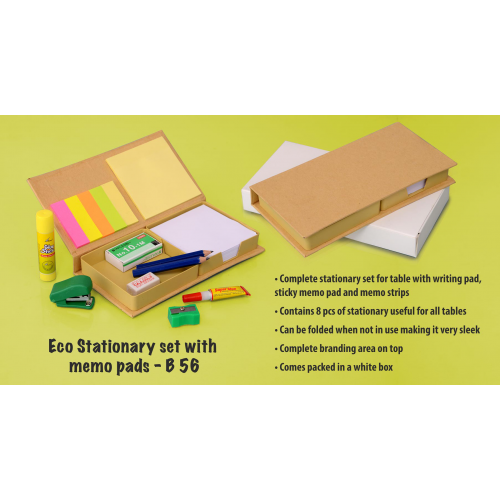 Eco Stationary Set With Memo Pads - B56