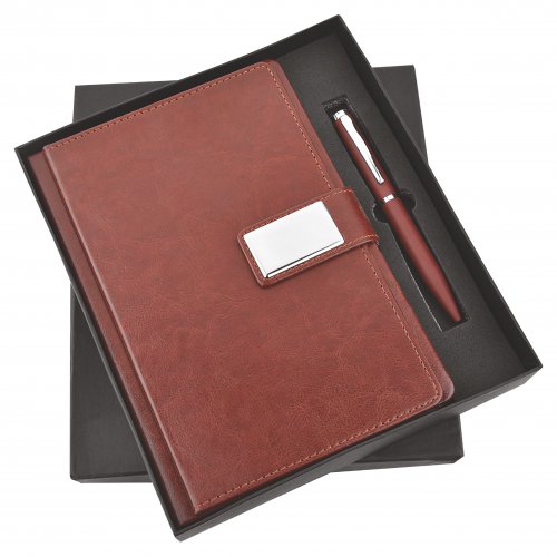 Brown Mars Diary and Pen set SR-146