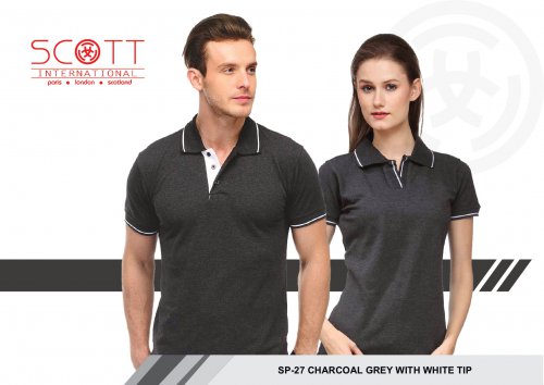 Scott Charcoal with White Tip
