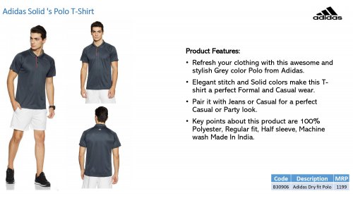 Adidas Dark Grey T shirt B30906