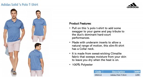 Adidas polo T- shirt Blue DN3112