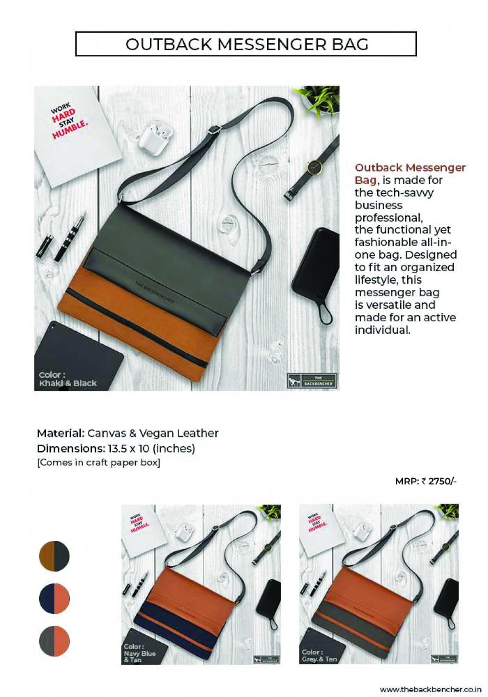 Back bencher Outback messanger bag