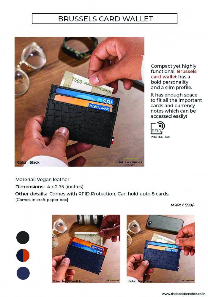 Back bencher Brussels Card wallet